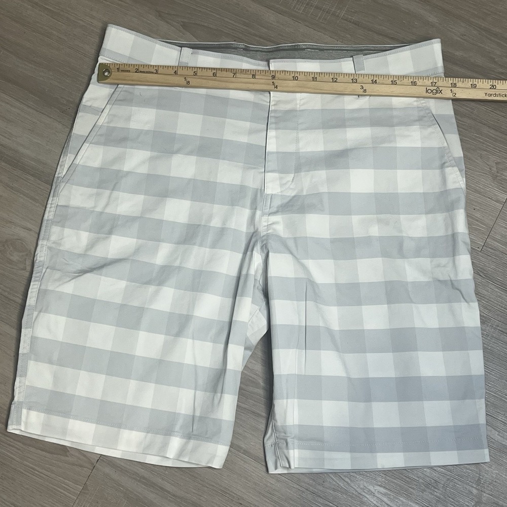 Nike UV Plaid Men's Golf shorts size 34 plaid chino DH1294-494 - Picture 7 of 12